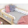Hand-stew Children's Bed Bumper in Shape of Braid